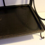 Wall-mounted or table-mounted wrought iron shelf