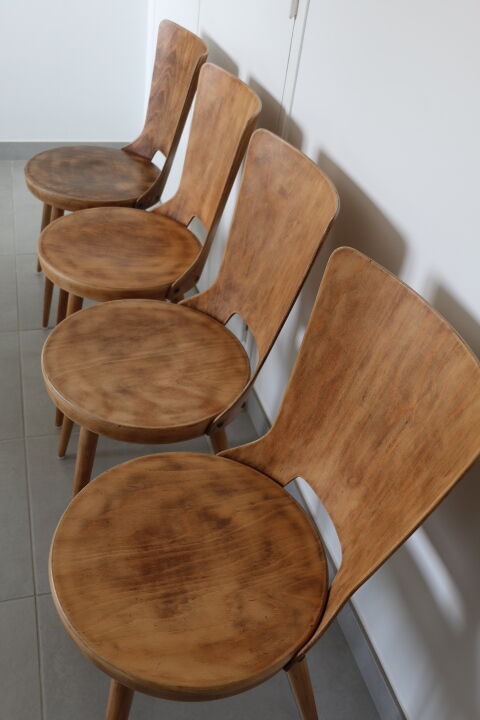 2 chairs baumann "dove" clear beech