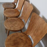 2 chairs baumann "dove" clear beech
