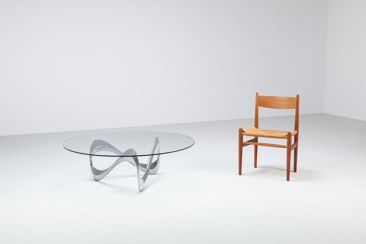 Knut Hesterberg model Snake coffee table Ronald Schmitt Germany 1965