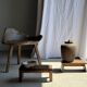 Small low bench in old teak from Indonesia H16 L39