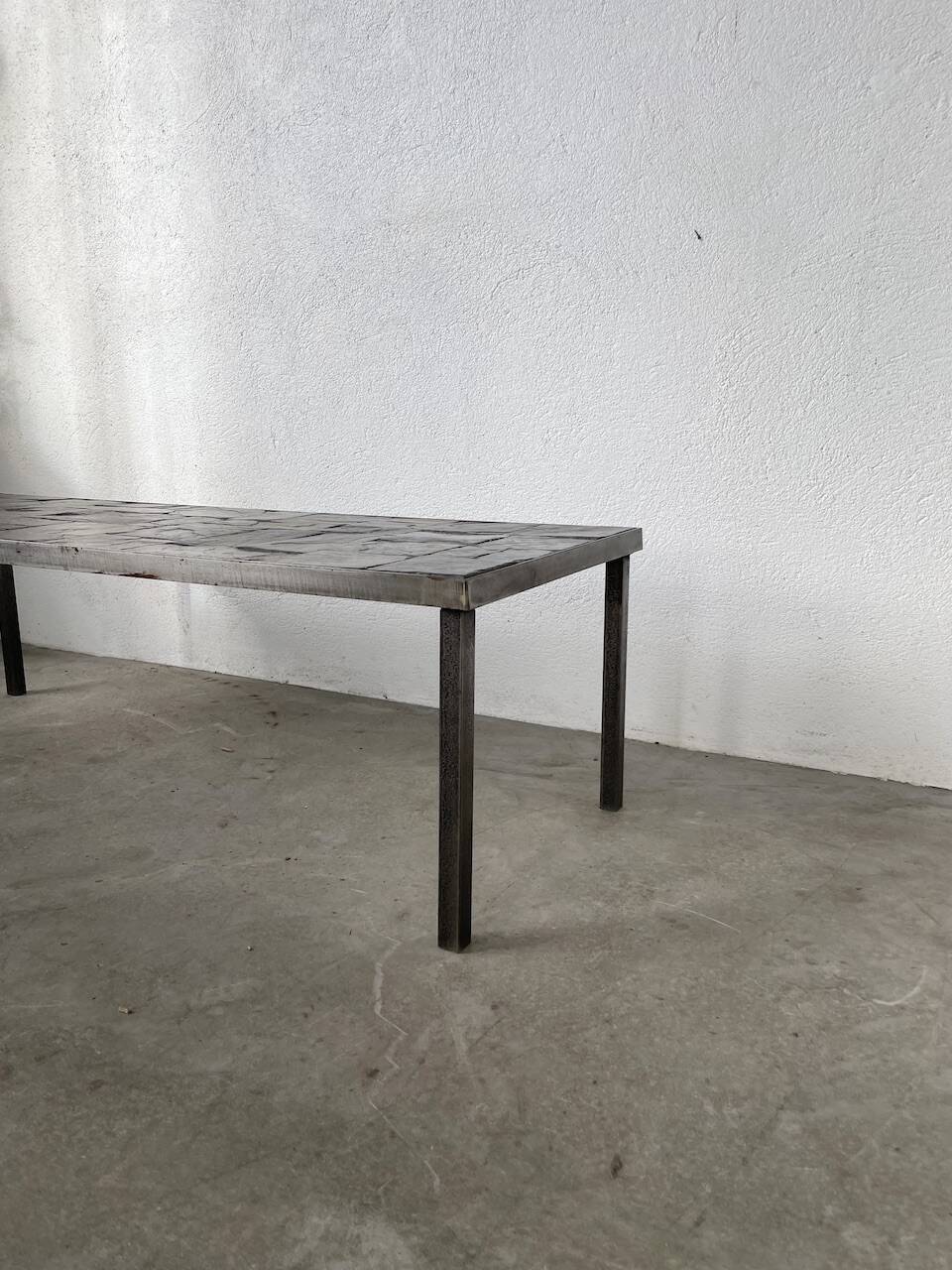 1950s slate coffee table