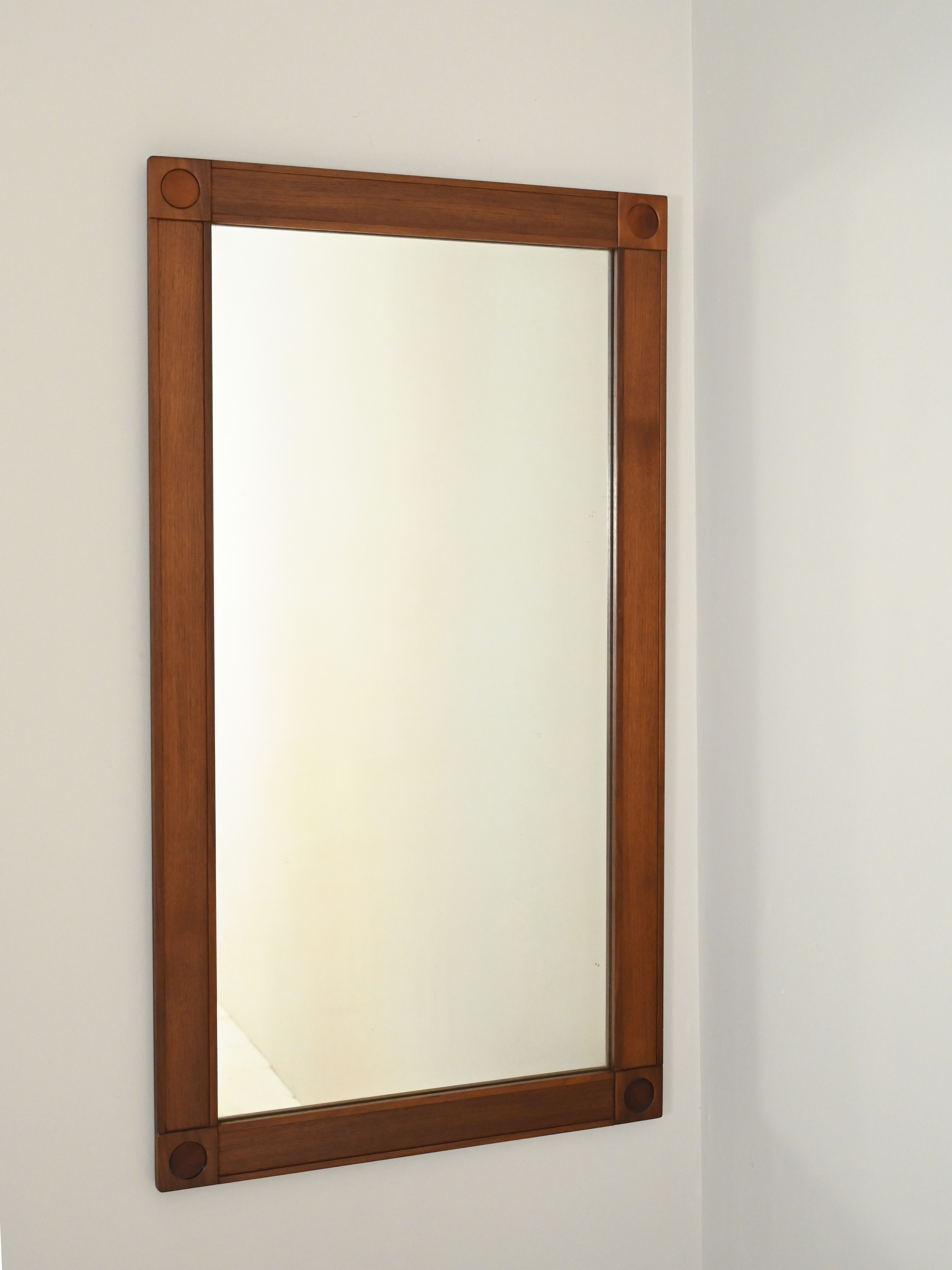 Scandinavian vintage rectangular mirror, 123x68 cm