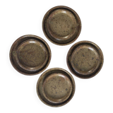 Set of 8 pyrite stoneware plates