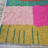 Handmade pure wool rug, size 100 x 200 cm.