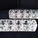 2 centrepiece planters in moulded crystal