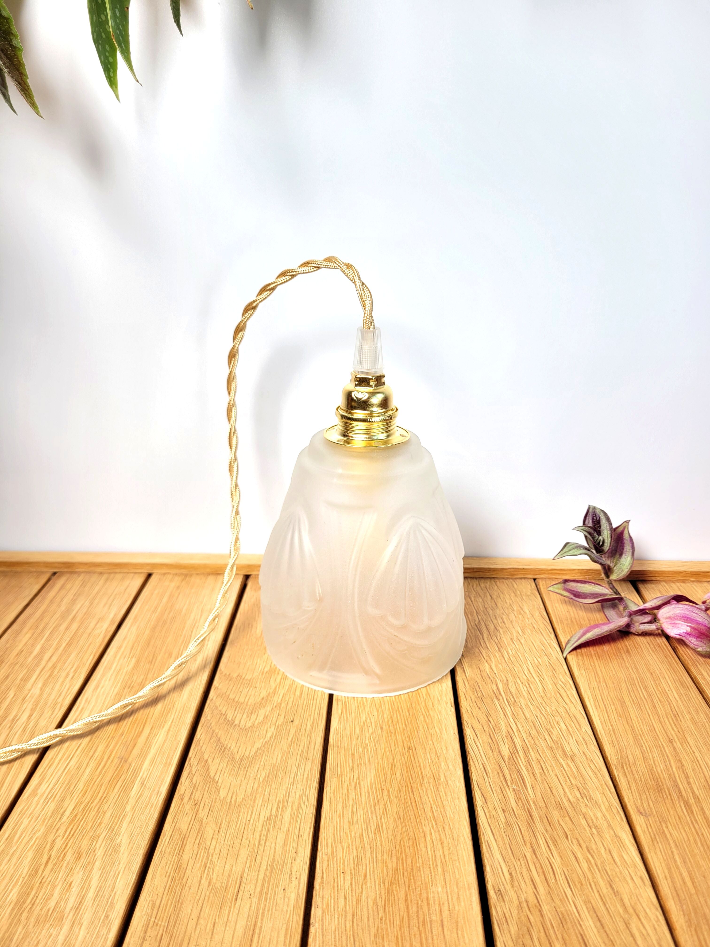 Pair of old globe walking lamps