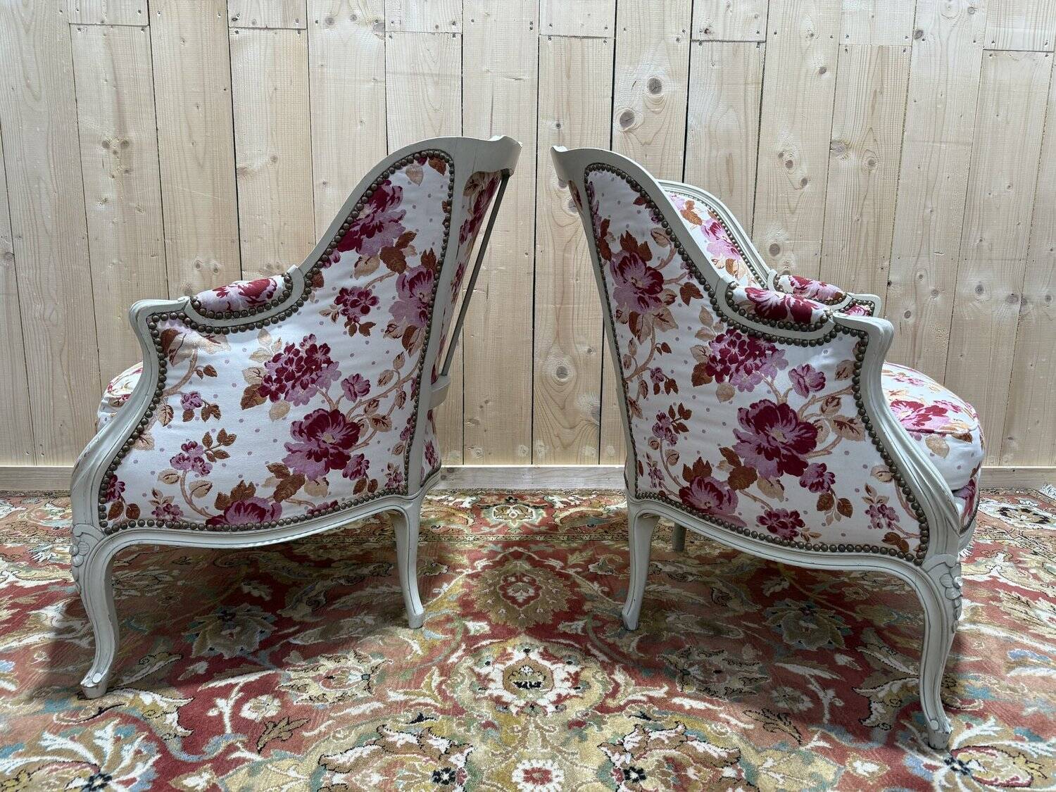 Pair of armchairs - Louis XV style bergères