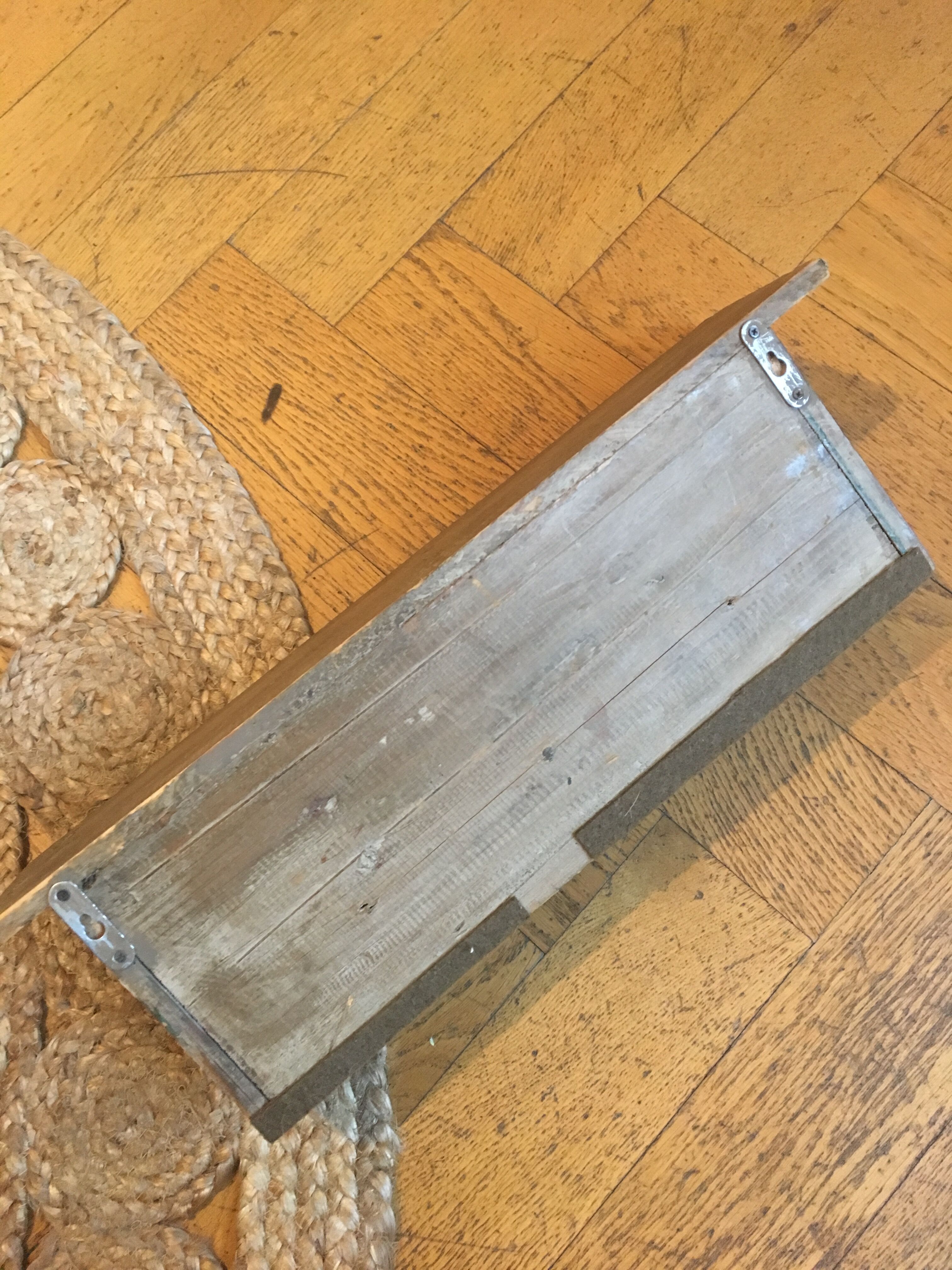 Wooden wall shelf