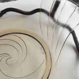 Glass and metal Art Deco Fruit Bowl, France 1920s