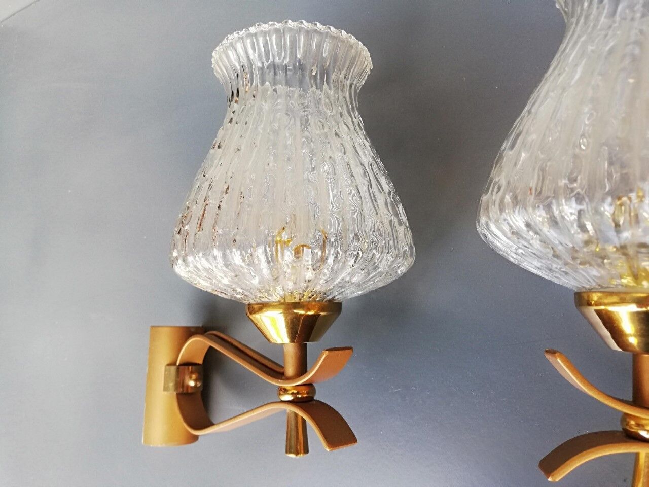 Pair of vintage 60s wall lamps