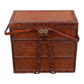 Panier de pique-nique en rotin, XXème siècle