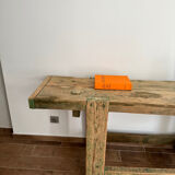 Solid wood console workbench