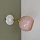 Vintage glass globe wall light from Clichy in pink.