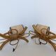 Paire appliques rotin Louis Sognot