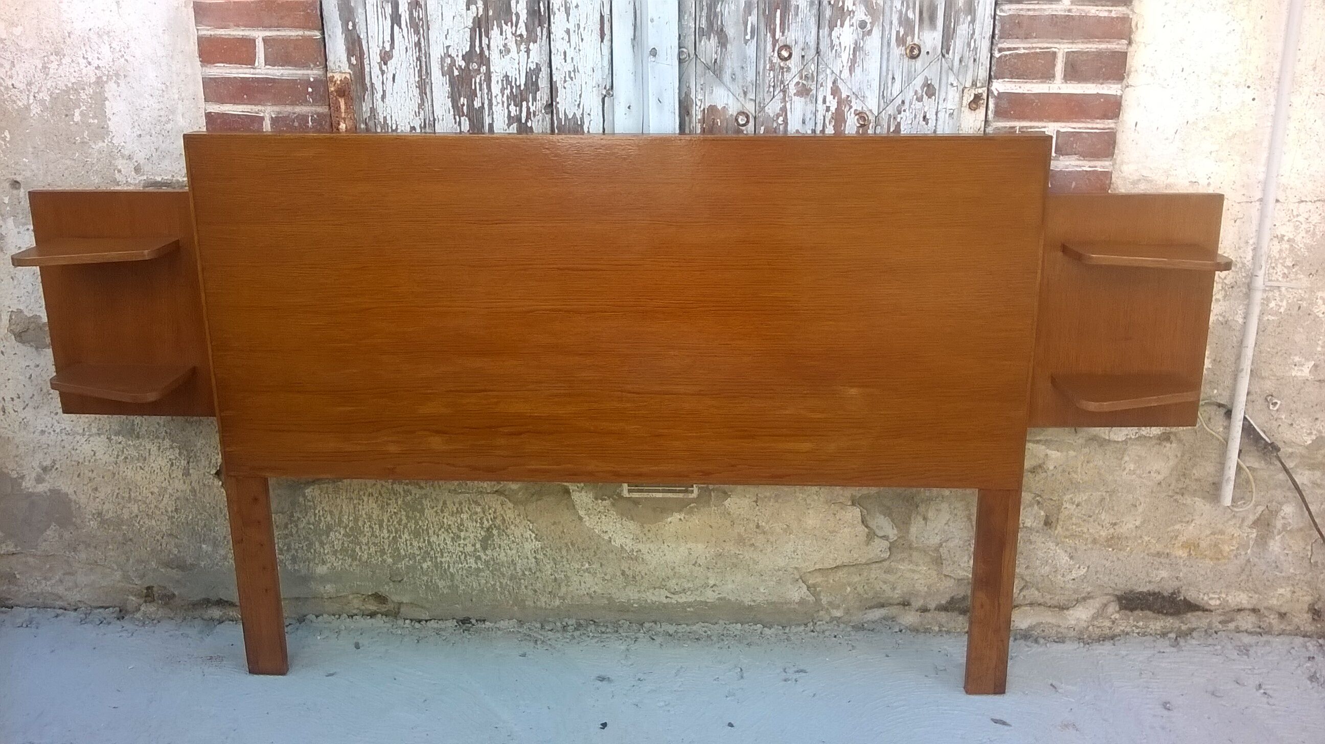 Headboard oak shelves year 60