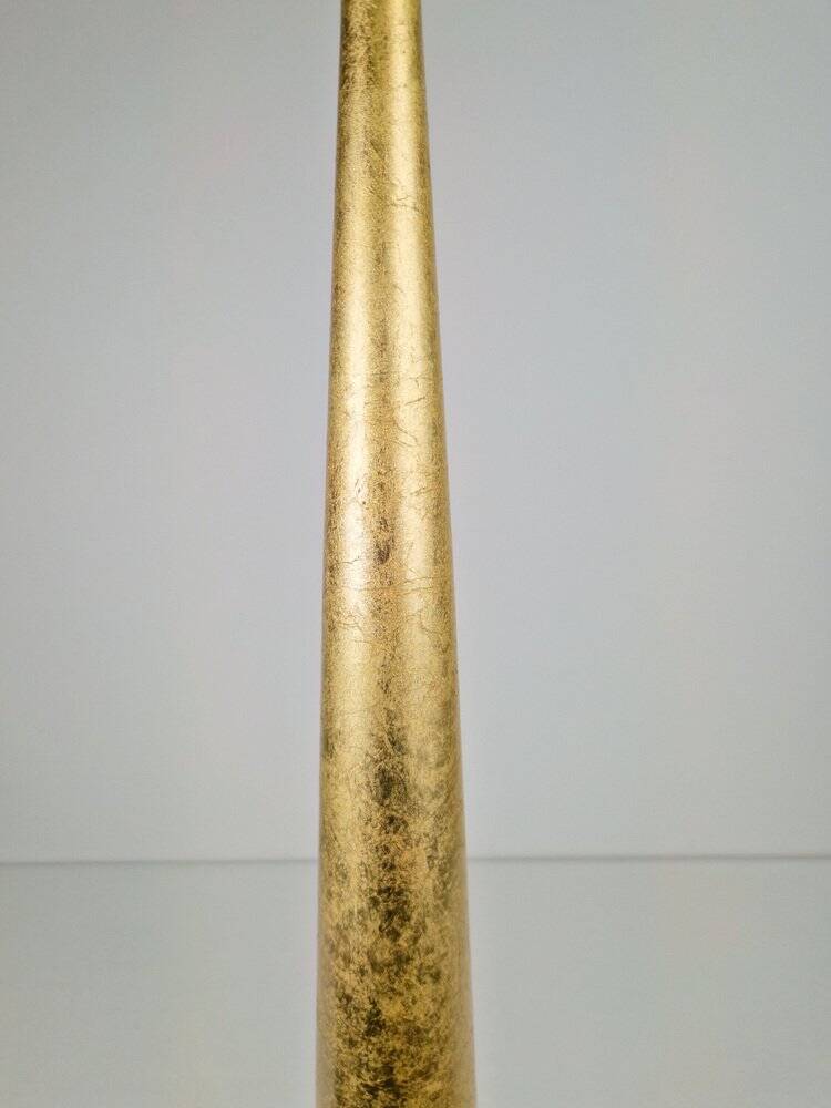 Conical Gold Line Pendant Lamp from Panzeri, Italy, 1990s