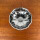 Set of 12 stainless steel ice cream cups, flower pattern, high foot