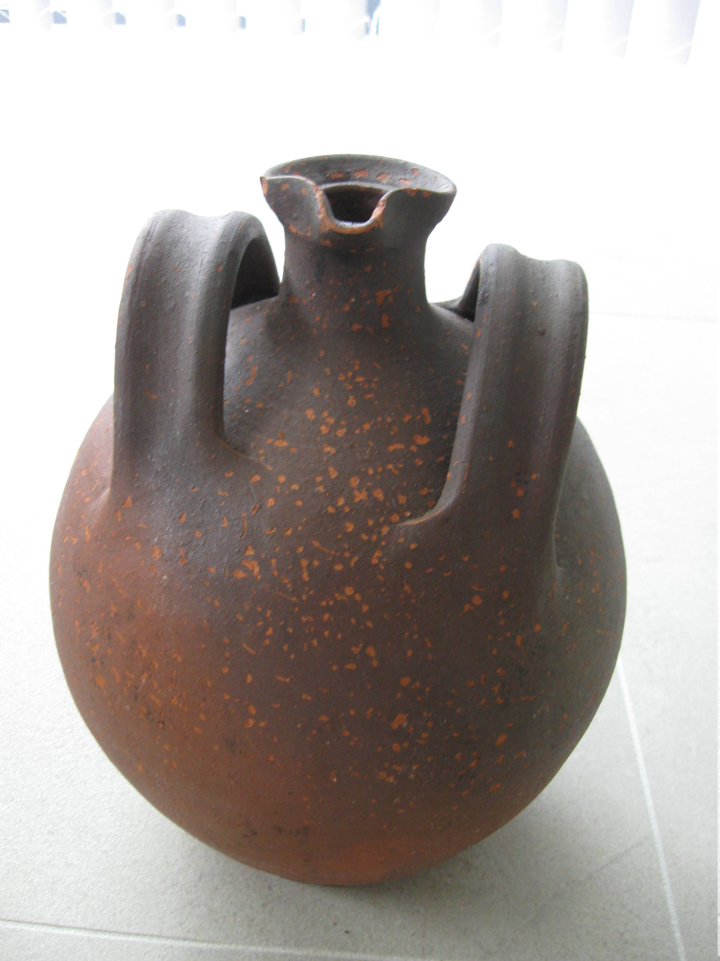 Old terracotta jar
