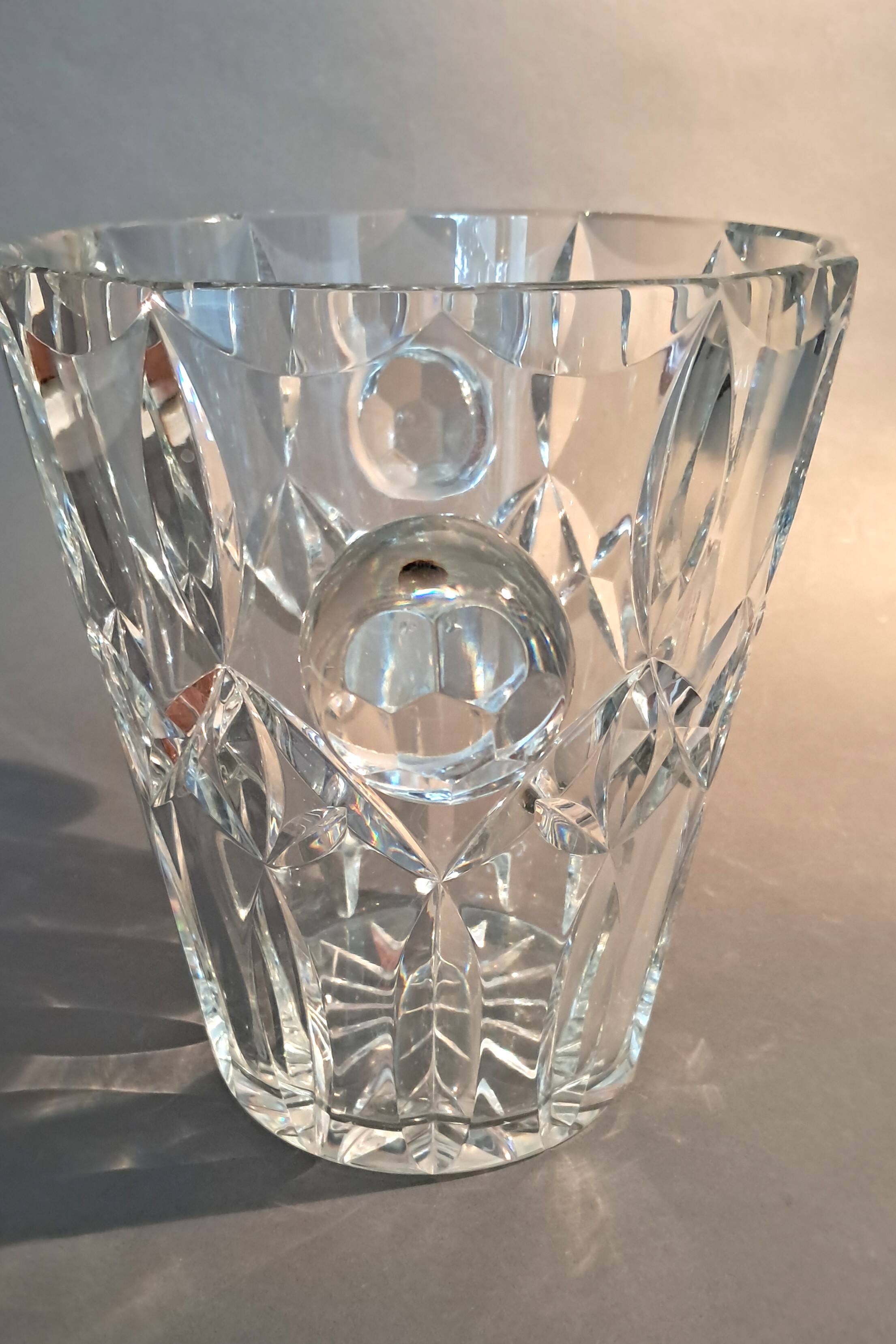 Cut crystal champagne bucket 1920.