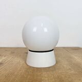 Lustre en porcelaine blanche vintage, années 1970