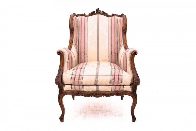Wingback chairs, France, circa 1900