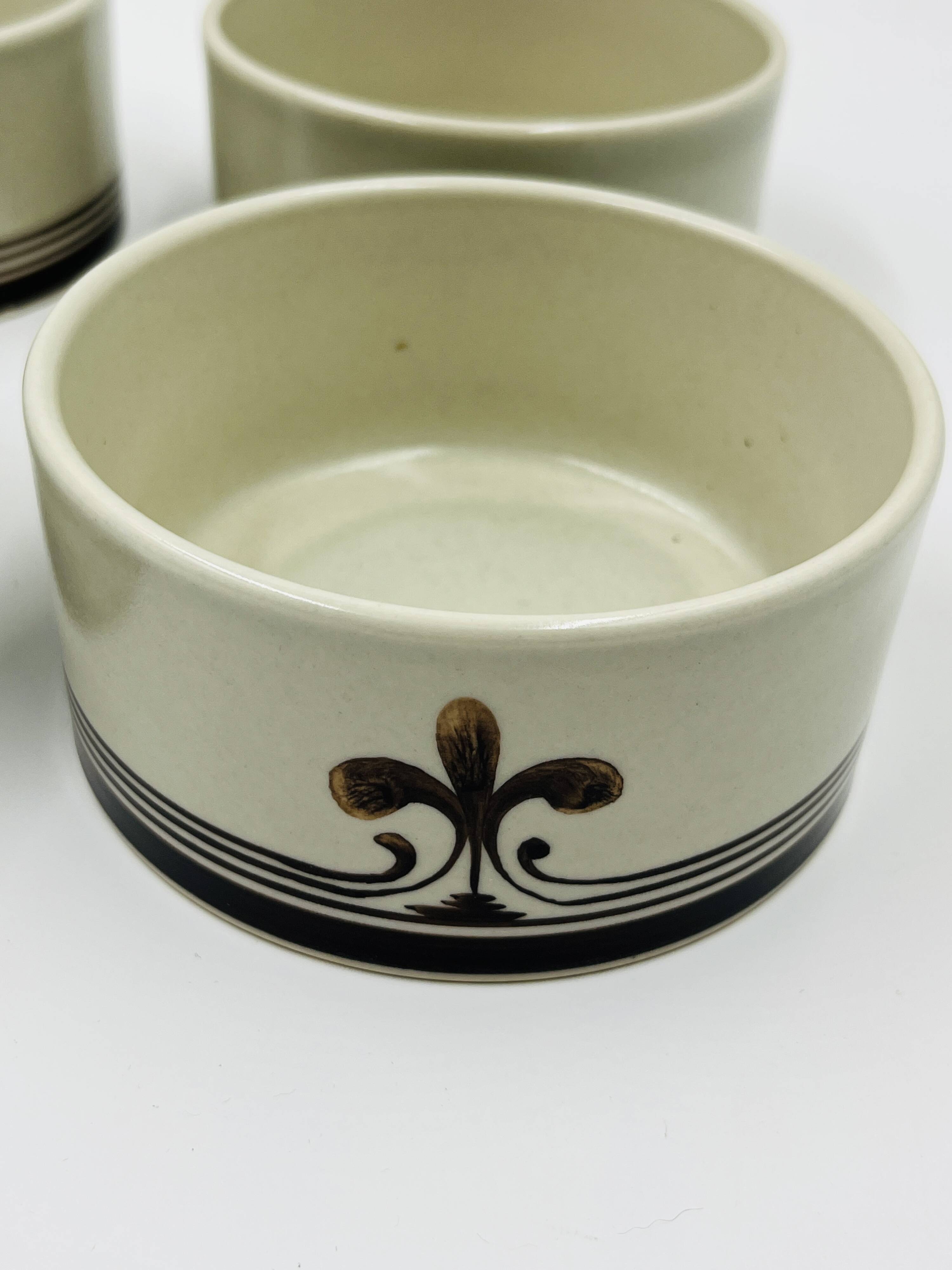 6 Ramequins Rosenthal studio-line "Siena" par Richard Scharrer 1970