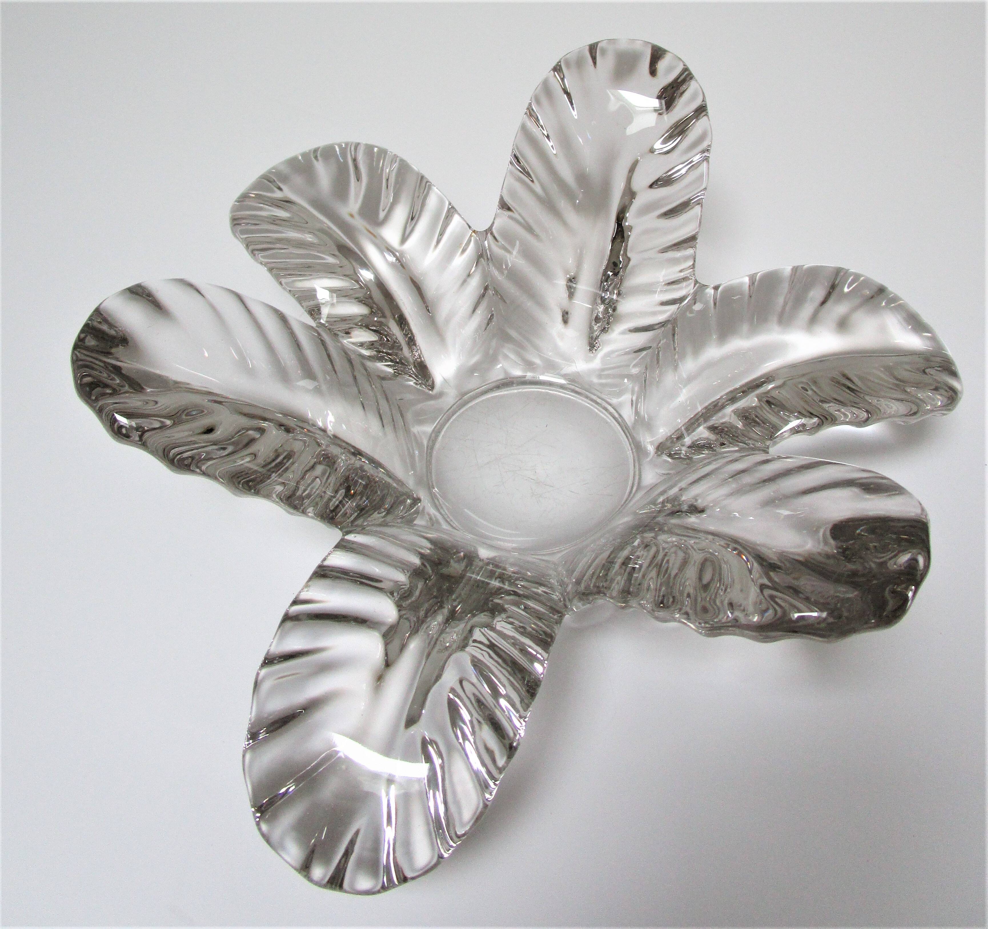 Flower candle holder glass centerpiece Pierre d'Avesn