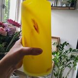 Vase rouleau jaune