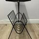 Table d'appoint, porte-revue en carreaux en céramique et fer N. Teplow, années 1950