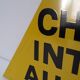 Plaque tole peinte "chantier interdit au public"
