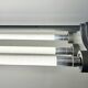 Grey Industrial Hanging Tube Light from Polam Gdansk, 1970s