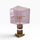 Lampe Attr. à Romeo Rega en lucite et laiton, 1970
