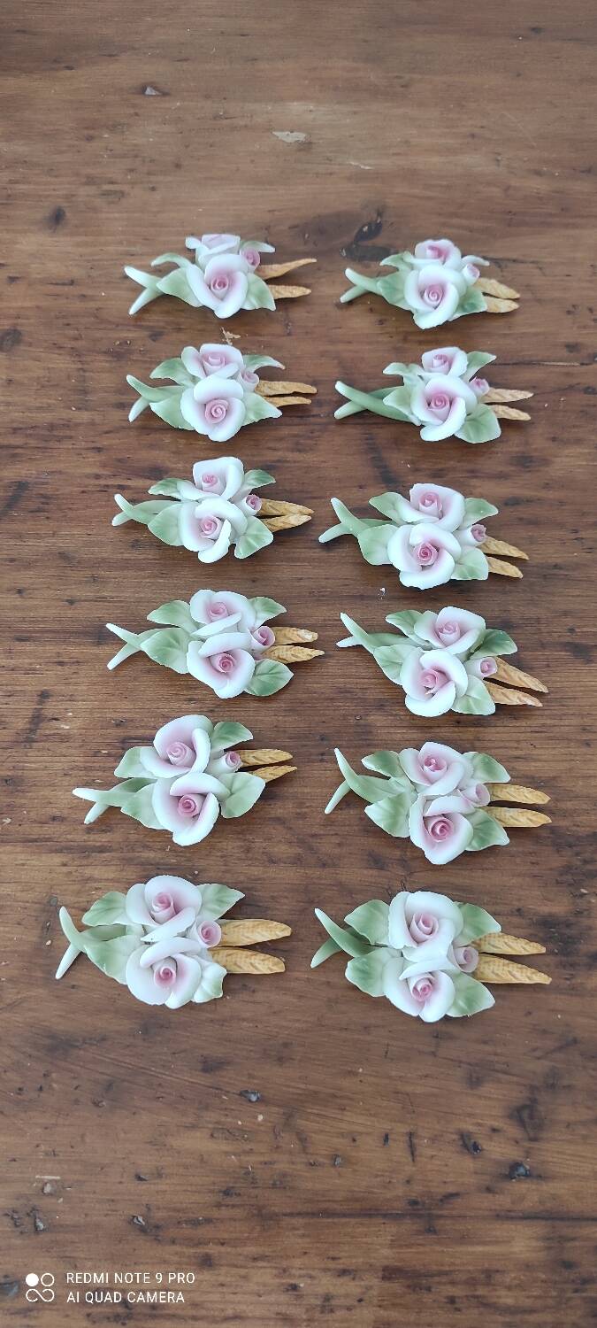Porte couteaux fleurs et épis de bles