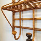 Vintage rattan shelf