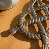 Vintage silver metal rope trivia