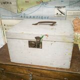 Gray wooden trunk