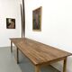 XXL table with 6 legs made of solid pine and rubberwood.