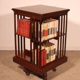 Revolving Bookcase with Iron Base - 19th Century