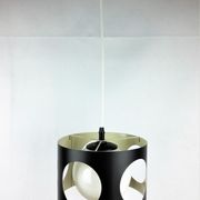 Suspension vintage noire métal 1960