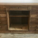 Wooden workshop counter