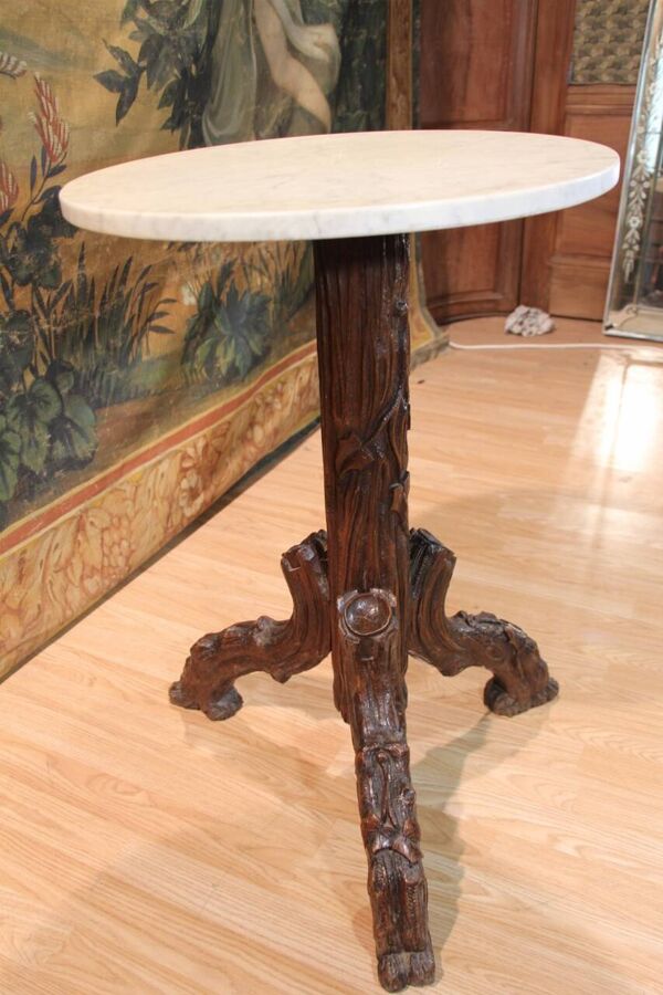 table guéridon bistrot forêt noire