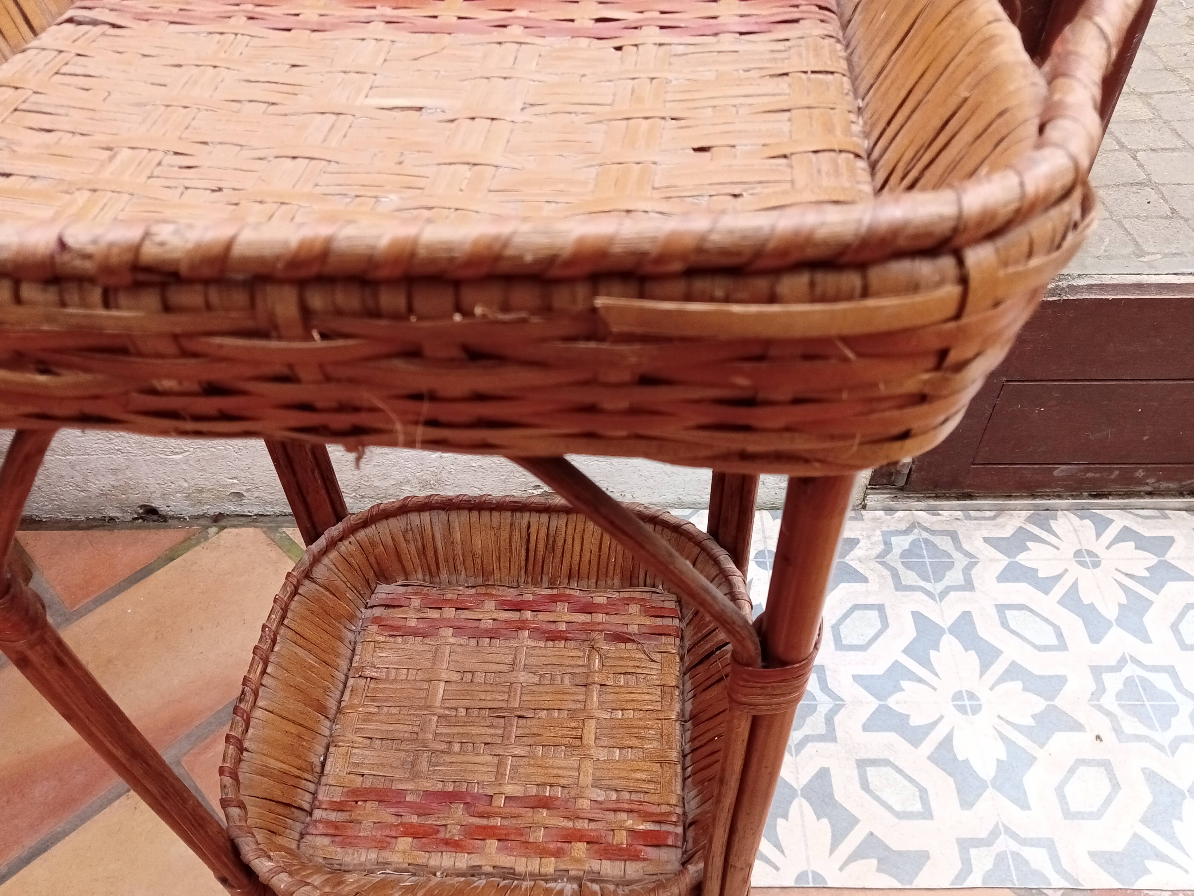 Small rattan table