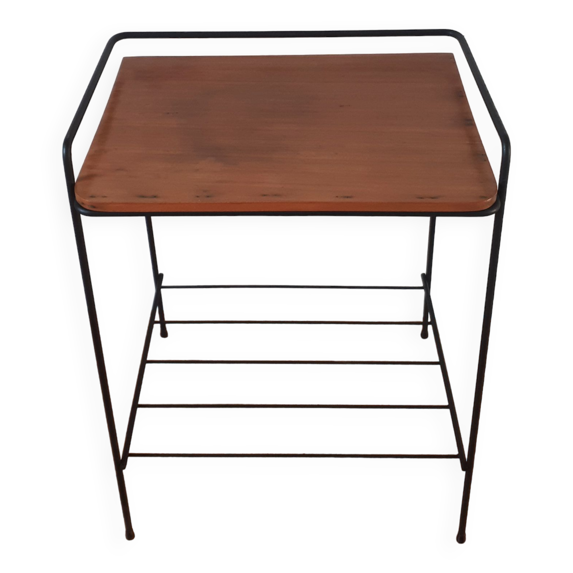 Vinyl door table, electrophone holder, magazine holder, 50s