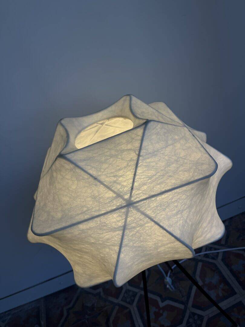 Rare cocoon tripod floor lamp