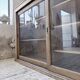 XXL 3m pine and oak display cabinet with glass doors