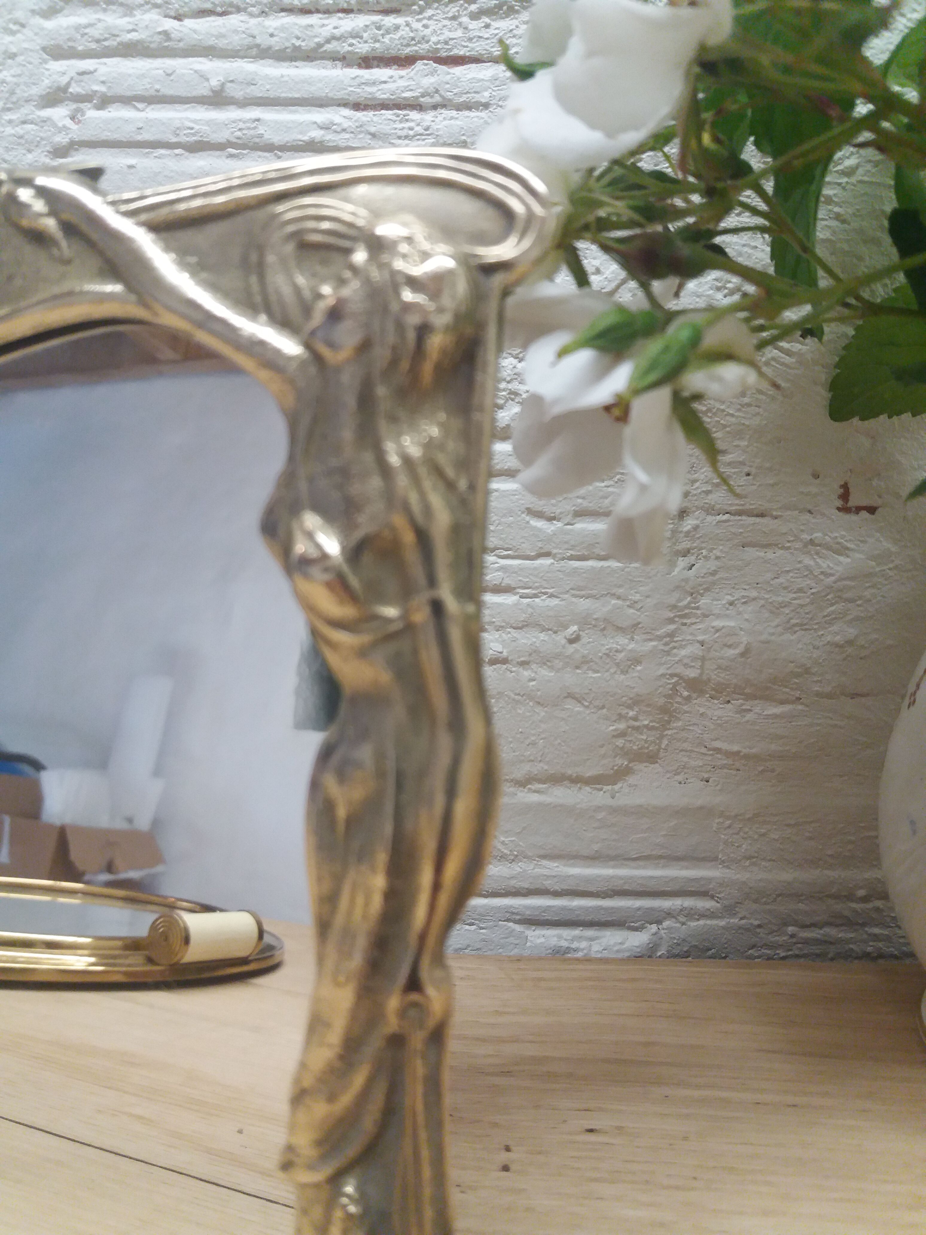 Art Nouveau mirror duo