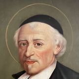 Large portrait of Saint John Eudes, oil on canvas, 19th century