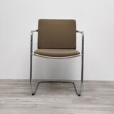 Wilkhahn sled chair Brown