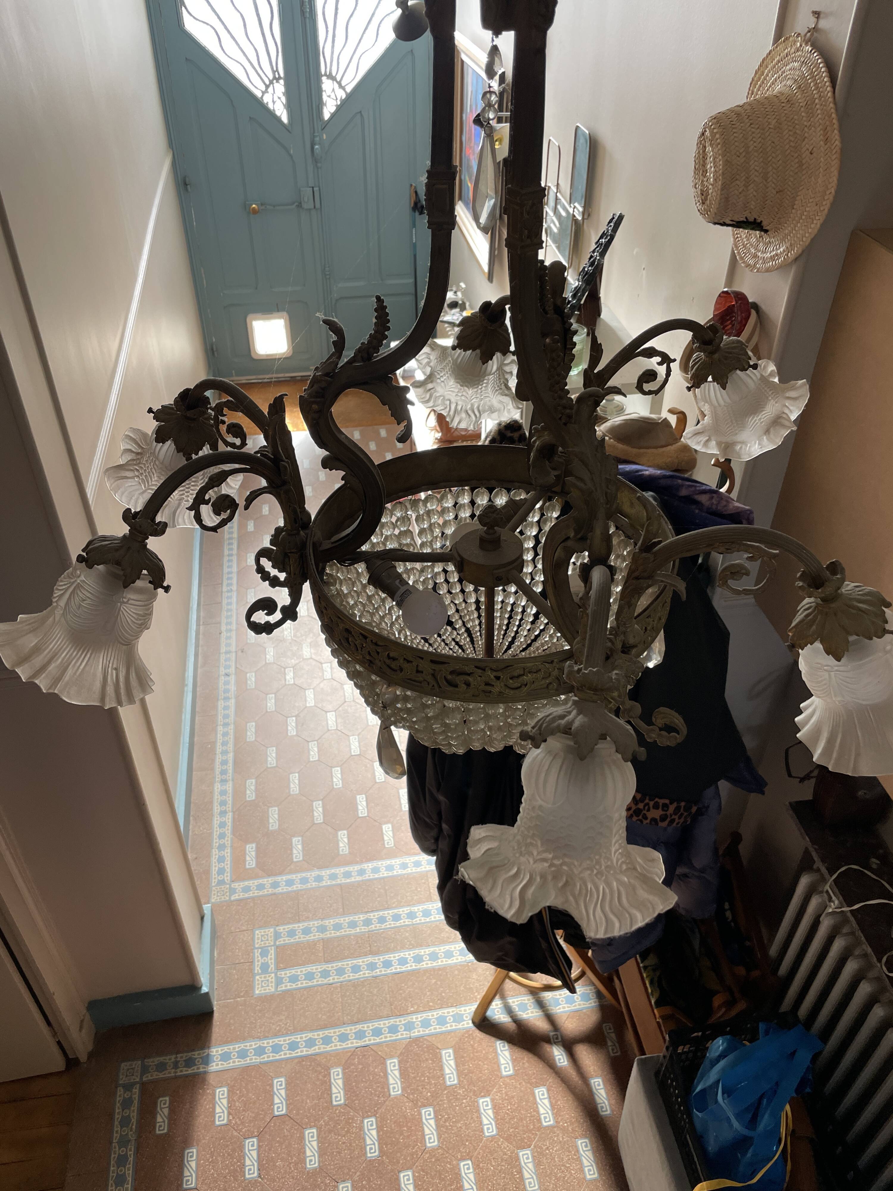 Antique chandelier early 20th century